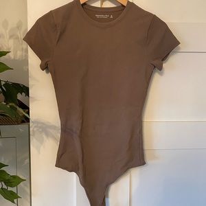 Brown tshirt bodysuit